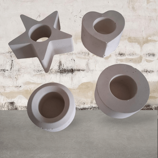 Lot de 4 bougeoirs 