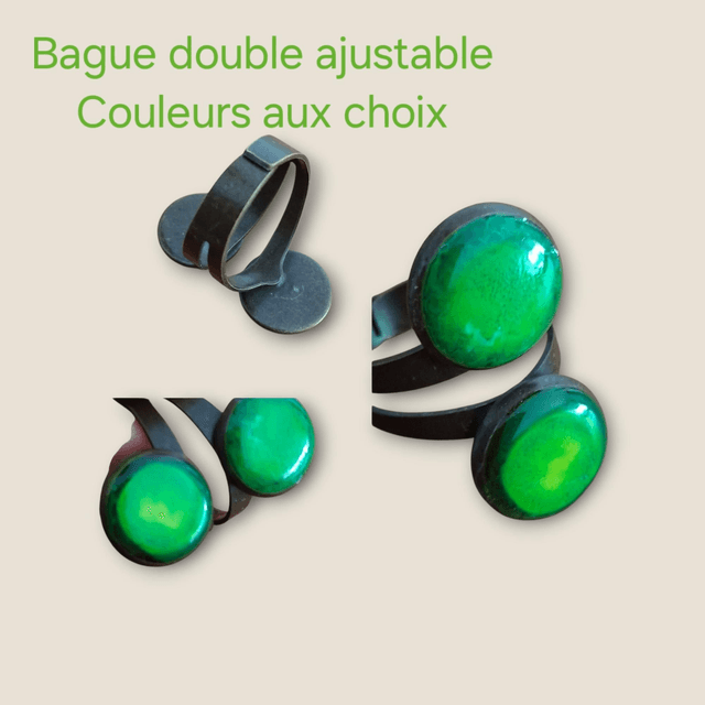 Bague double ajustable 